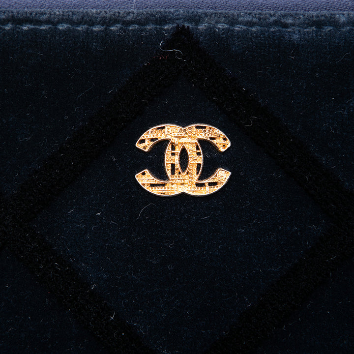 Matelassé O Étui Pochette Grand Bleu