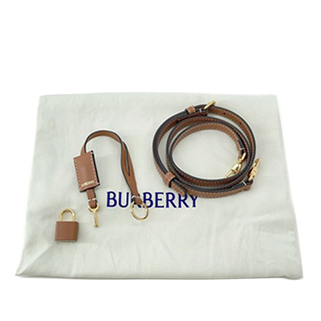 Burberry Mini House Check Coated Toile Bowling Bag Marron – GABY PARIS Authentique