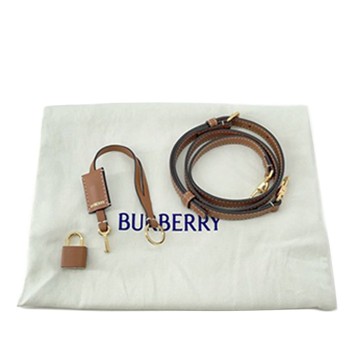 Burberry Mini House Check Coated Toile Bowling Bag Marron – GABY PARIS Authentique