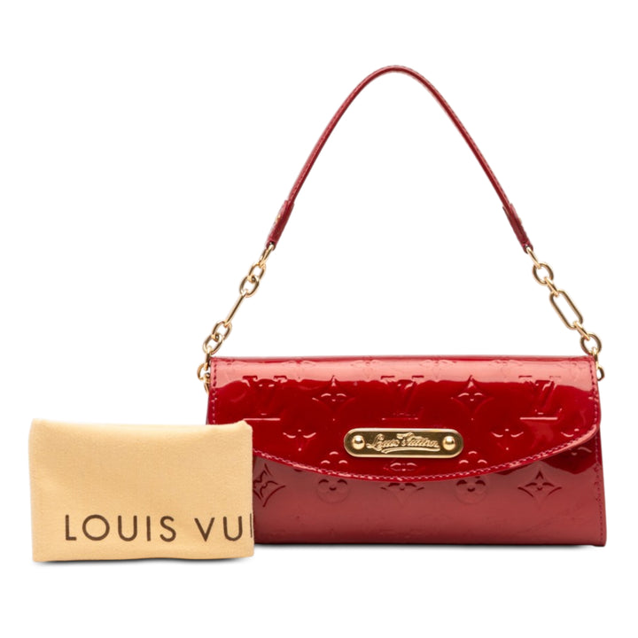 Louis Vuitton Sunset Boulevard Cuir verni Monogram Rouge – vue 7 – GABY PARIS
