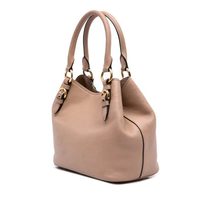 Vitello Phenix Satchel Brown - Gaby Paris