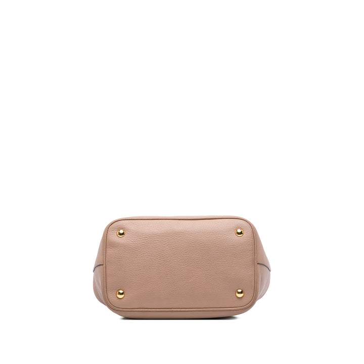 Vitello Phenix Satchel Brown - Gaby Paris