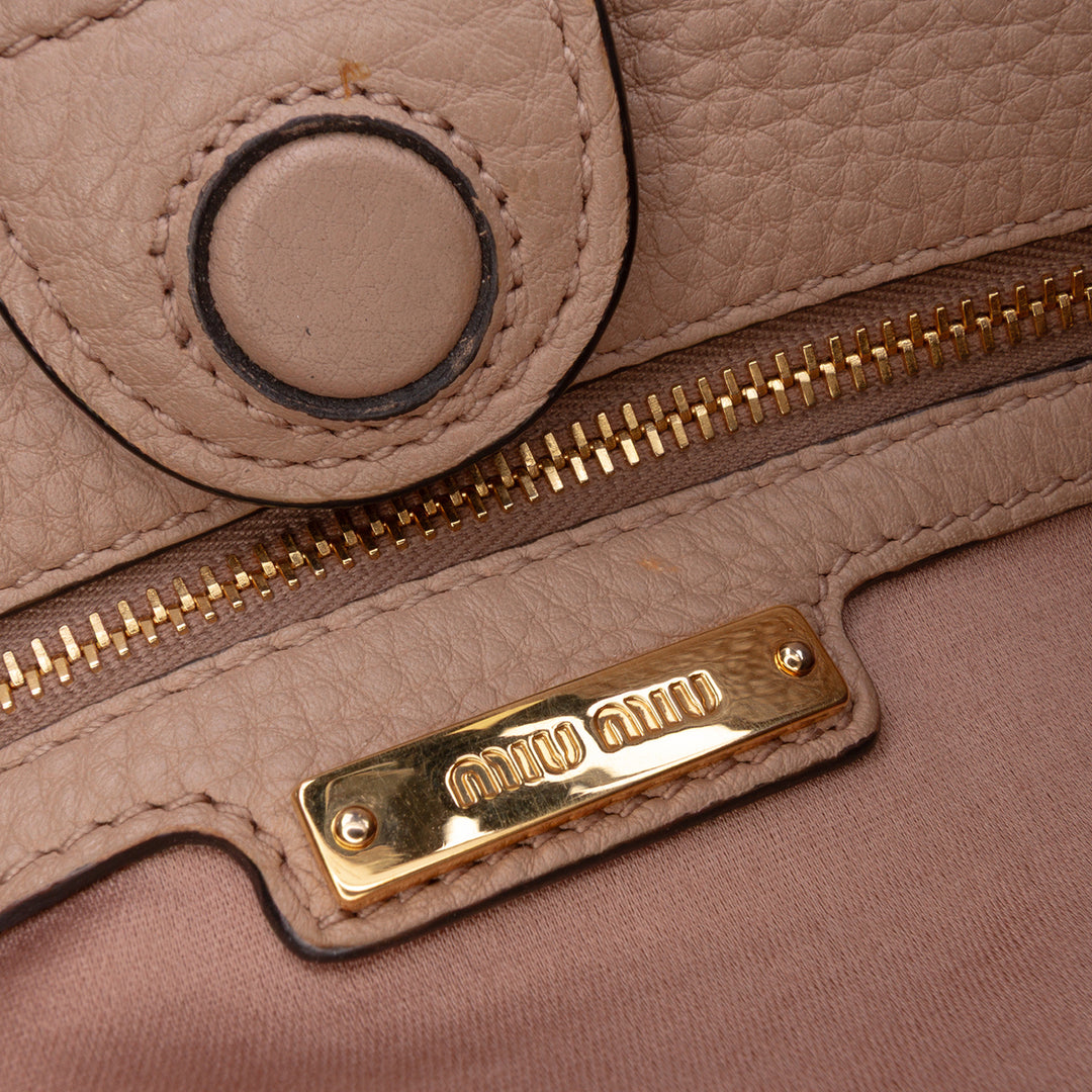 Vitello Phenix Satchel Brown - Gaby Paris
