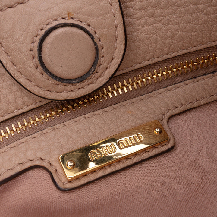 Vitello Phenix Satchel Brown - Gaby Paris