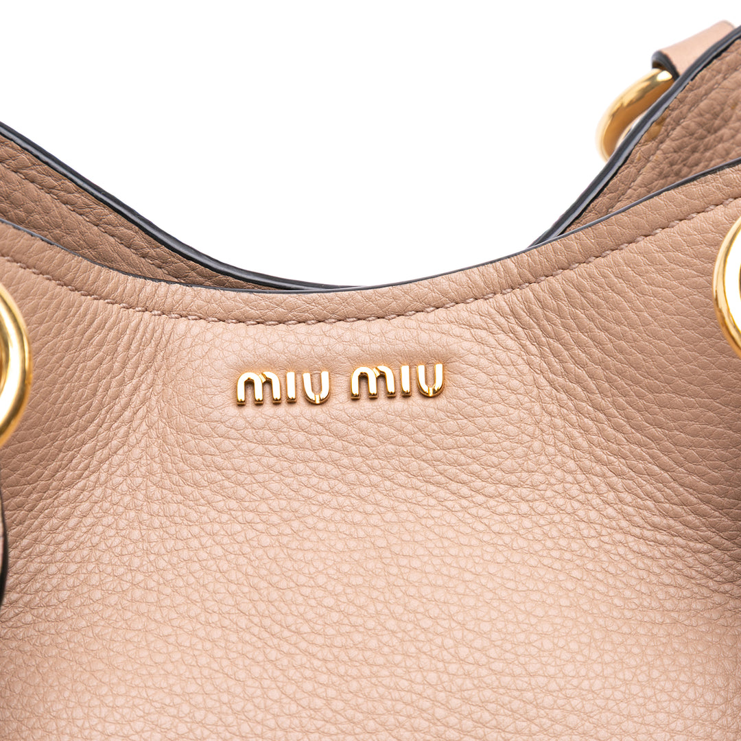Vitello Phenix Satchel Brown - Gaby Paris