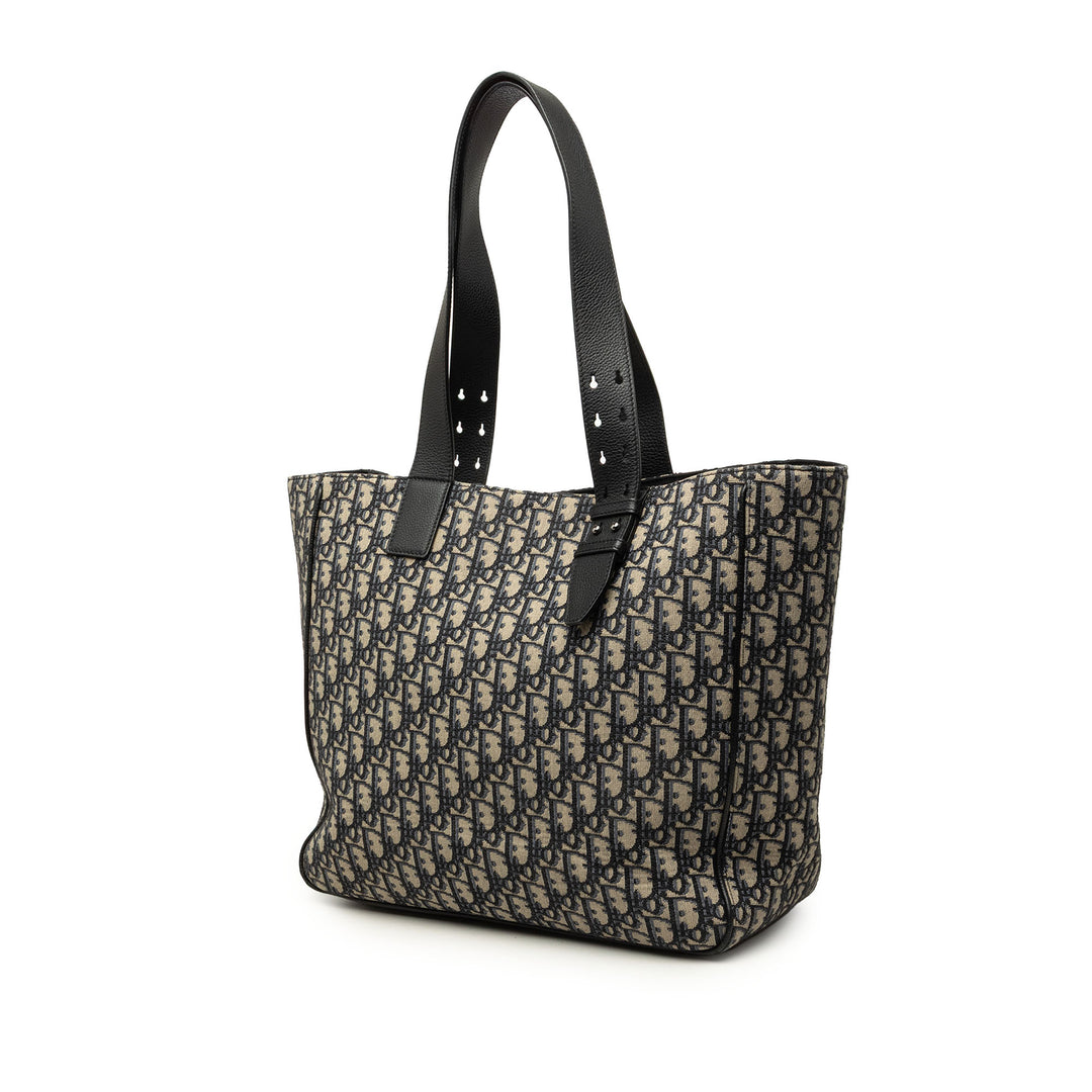 Dior Cabas Saddle Oblique Bleu – vue 2 – GABY PARIS