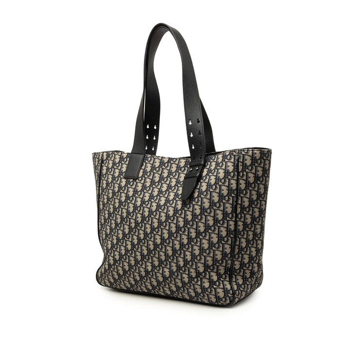 Dior Cabas Saddle Oblique Bleu – vue 2 – GABY PARIS