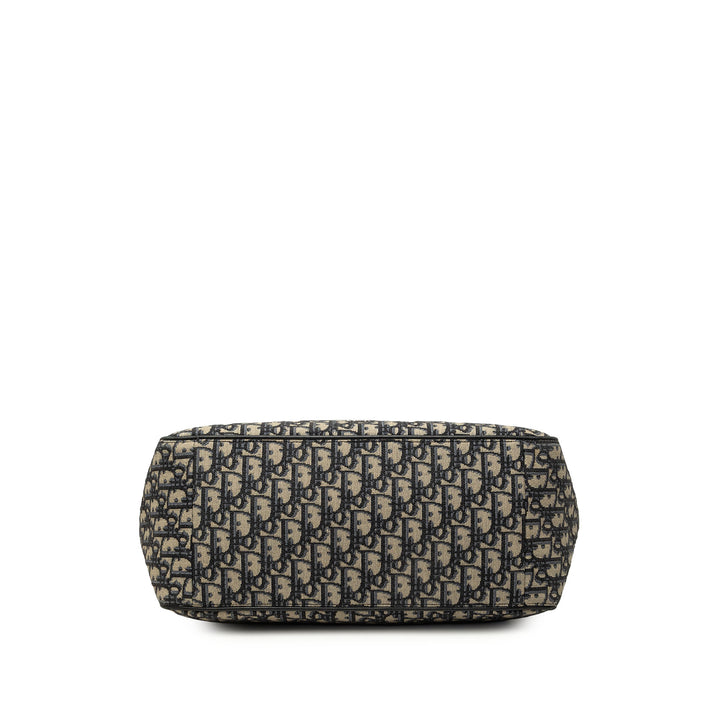 Dior Cabas Saddle Oblique Bleu – vue 3 – GABY PARIS