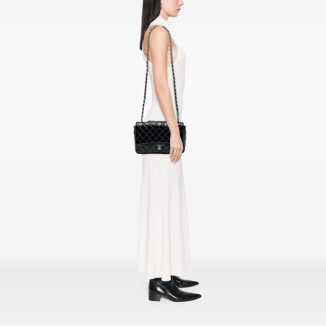 Chanel Classic Rabat simple Jumbo Noir