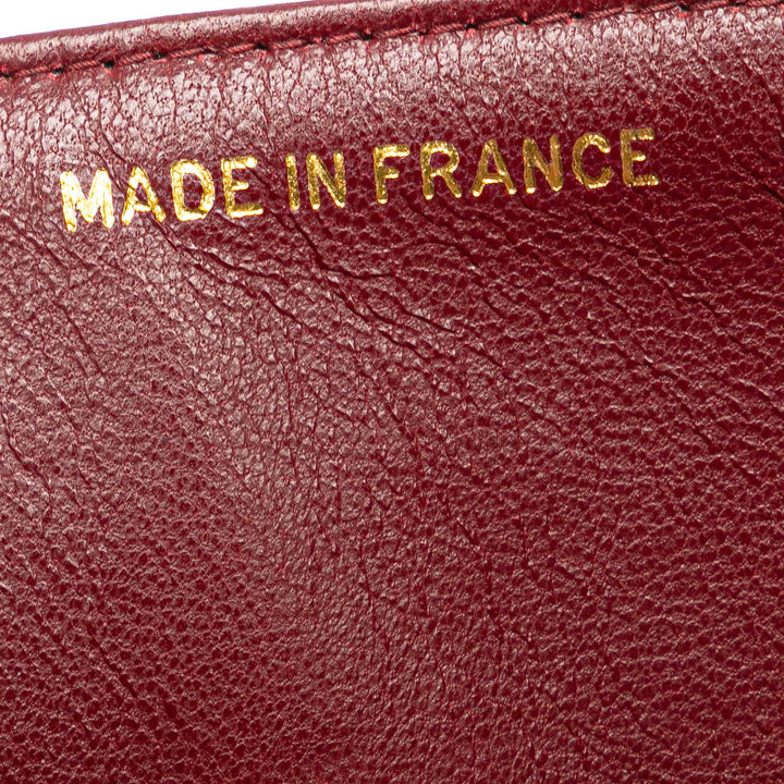 Medium Classic Lambskin Double Flap Black - Gaby Paris