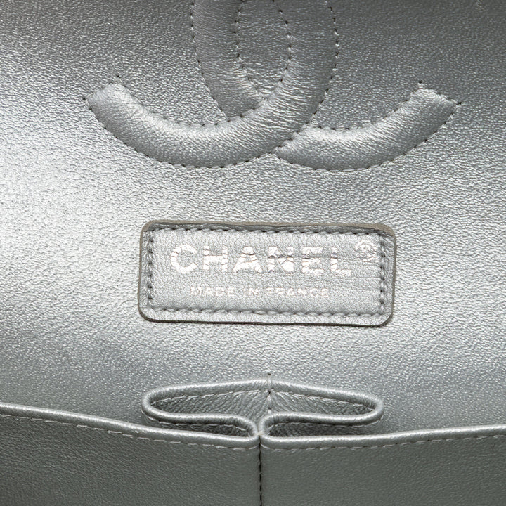 Chanel Classic Matelassé et Métallisé Double rabat Moyen Tweed