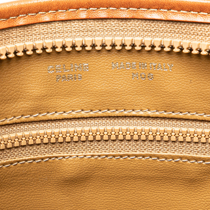 Macadam Coated Canvas Clutch Brown - Gaby Paris