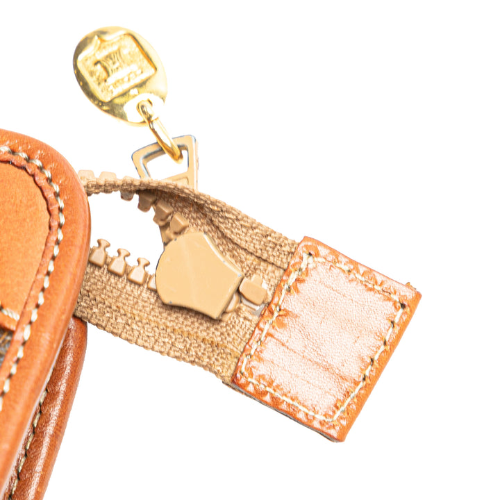 Macadam Coated Canvas Clutch Brown - Gaby Paris