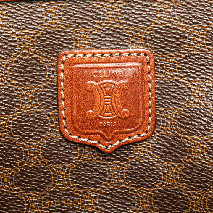 Macadam Coated Canvas Clutch Brown - Gaby Paris