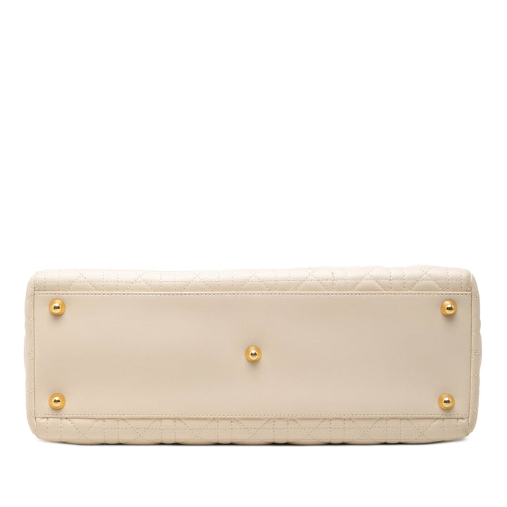 Dior Large Cuir d’agneau Cannage Lady Dior