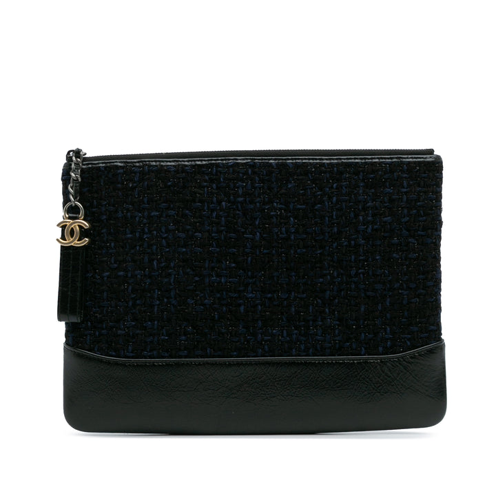 Chanel Medium Tweed et Cuir de veau Gabrielle O Étui Pochette – GABY PARIS Authentique