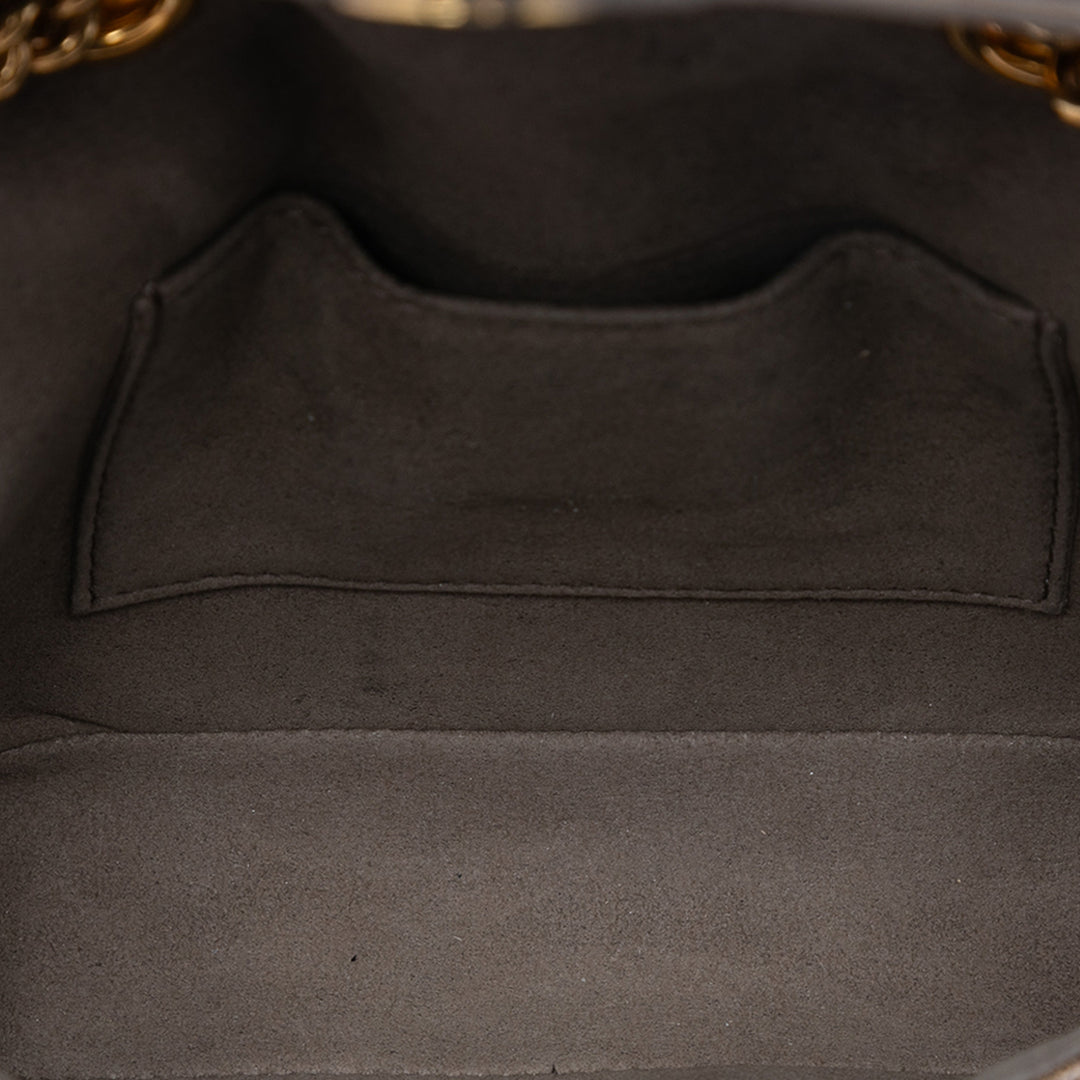 Fendi Mini FF 1974 Glazed Fabric Stamp Patch Sac porté croisé