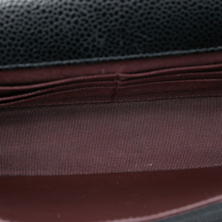 Chanel CC Matelassé Caviar Wallet on Chain