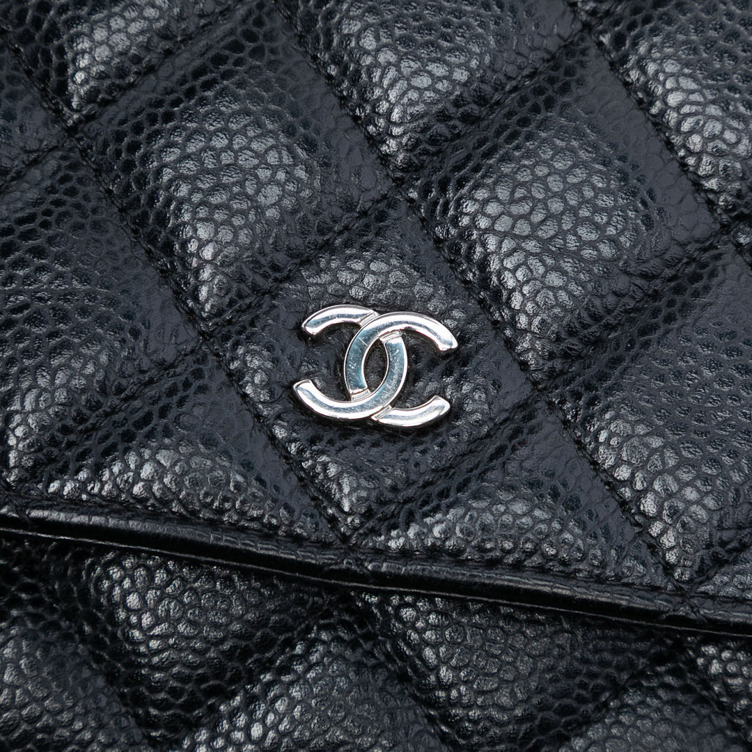 Chanel CC Matelassé Caviar Wallet on Chain