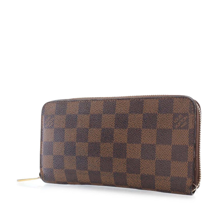 Damier Ebene Zippy Long Wallet Brown - Gaby Paris