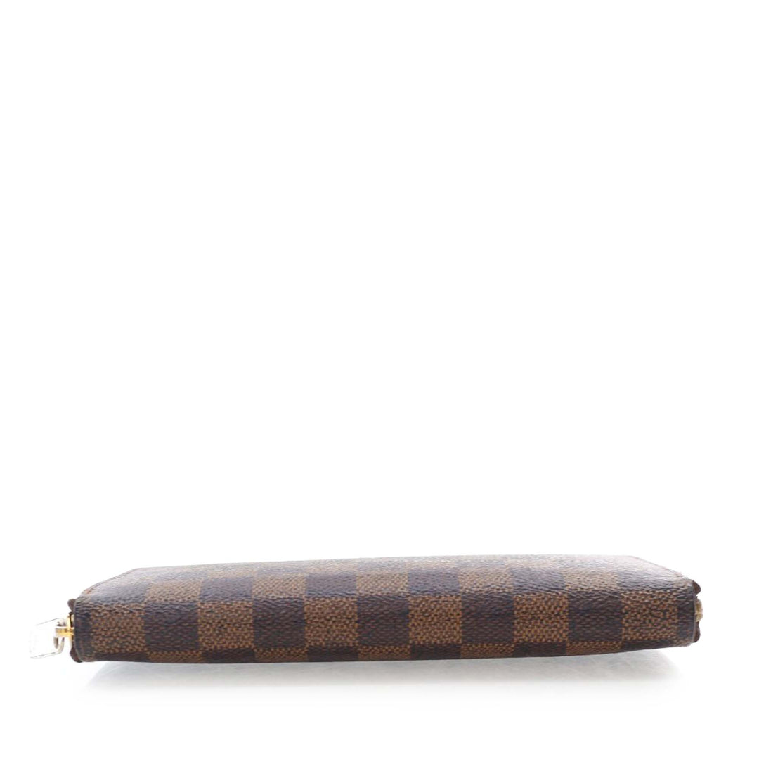 Damier Ebene Zippy Long Wallet Brown - Gaby Paris