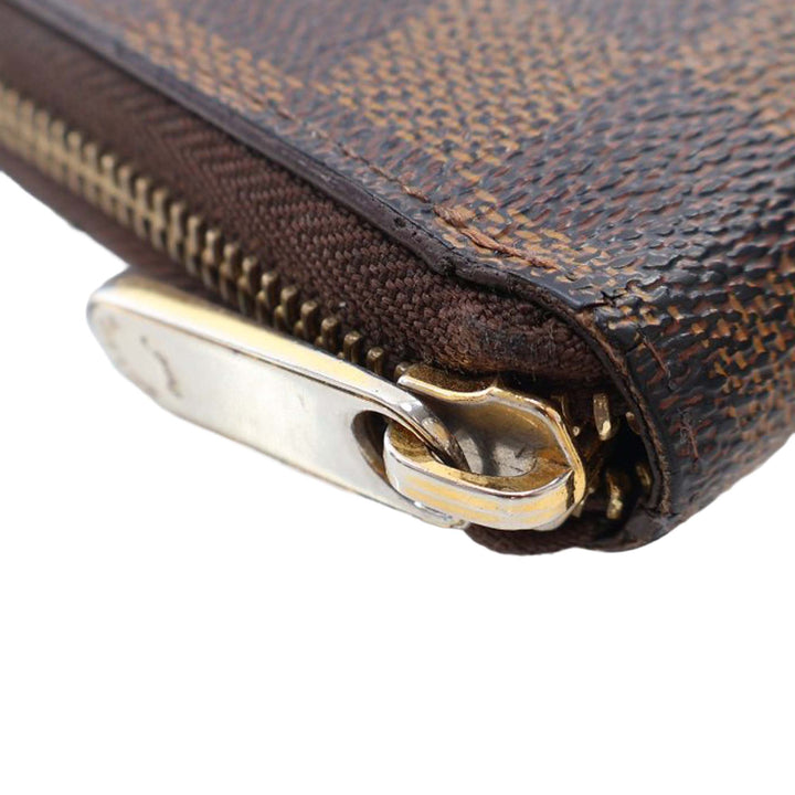 Damier Ebene Zippy Long Wallet Brown - Gaby Paris
