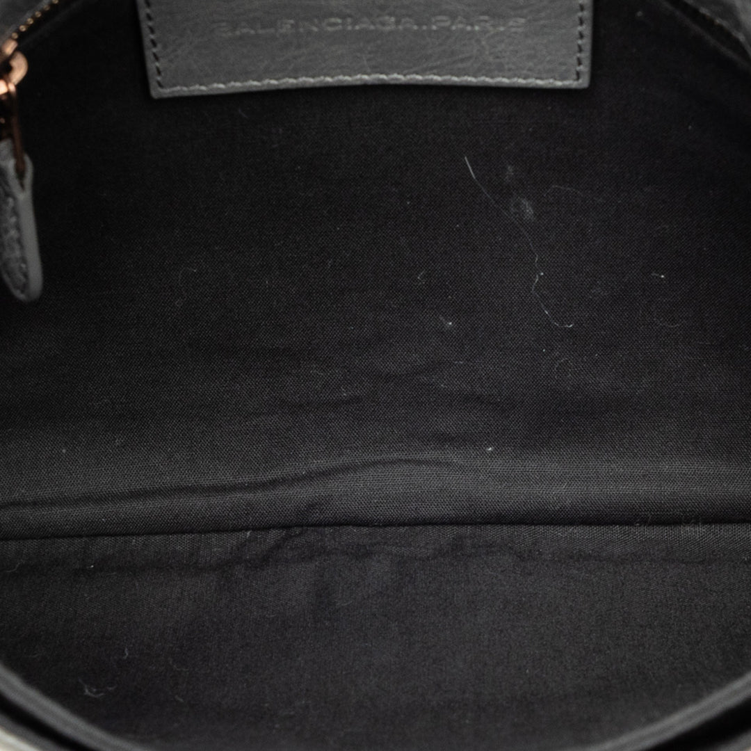 Balenciaga Motocross Giant 12 Enveloppe Pochette Cuir d'agneau Gris