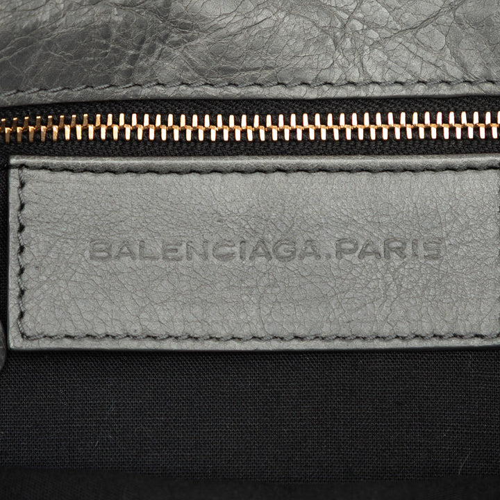 Balenciaga Motocross Giant 12 Enveloppe Pochette Cuir d'agneau Gris