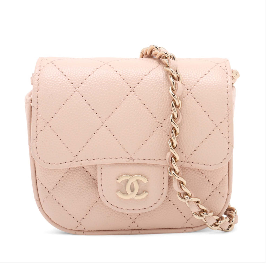Chanel Mini Classic Caviar Pochette avec chaîne