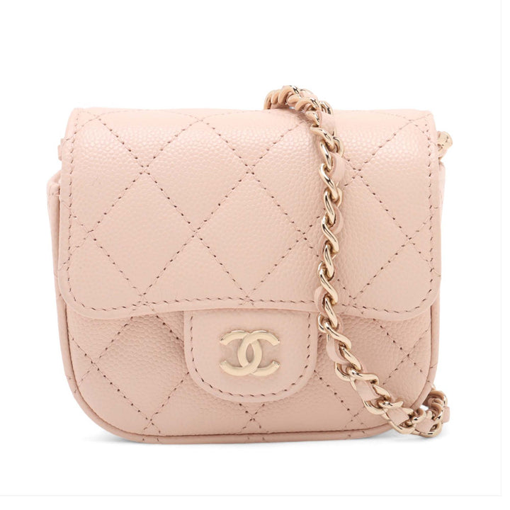 Chanel Mini Classic Caviar Pochette avec chaîne
