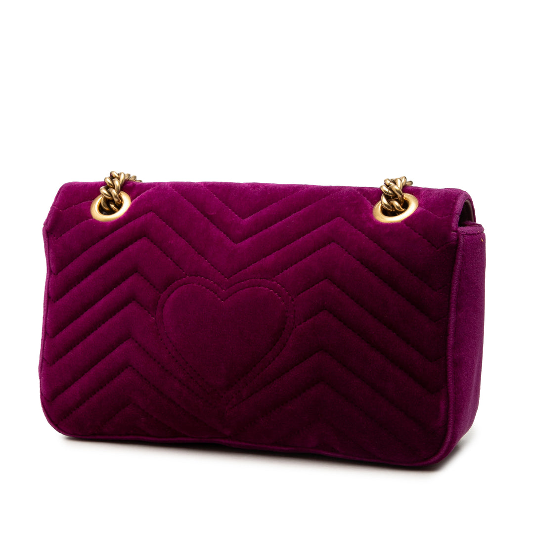 Gucci GG Marmont Matelasse Sac Moyen Velours