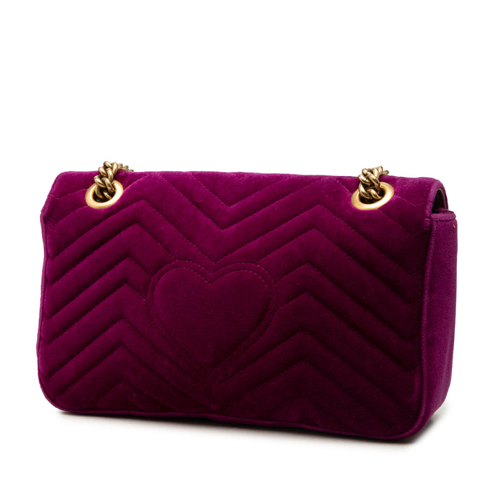 Gucci GG Marmont Matelasse Sac Moyen Velours