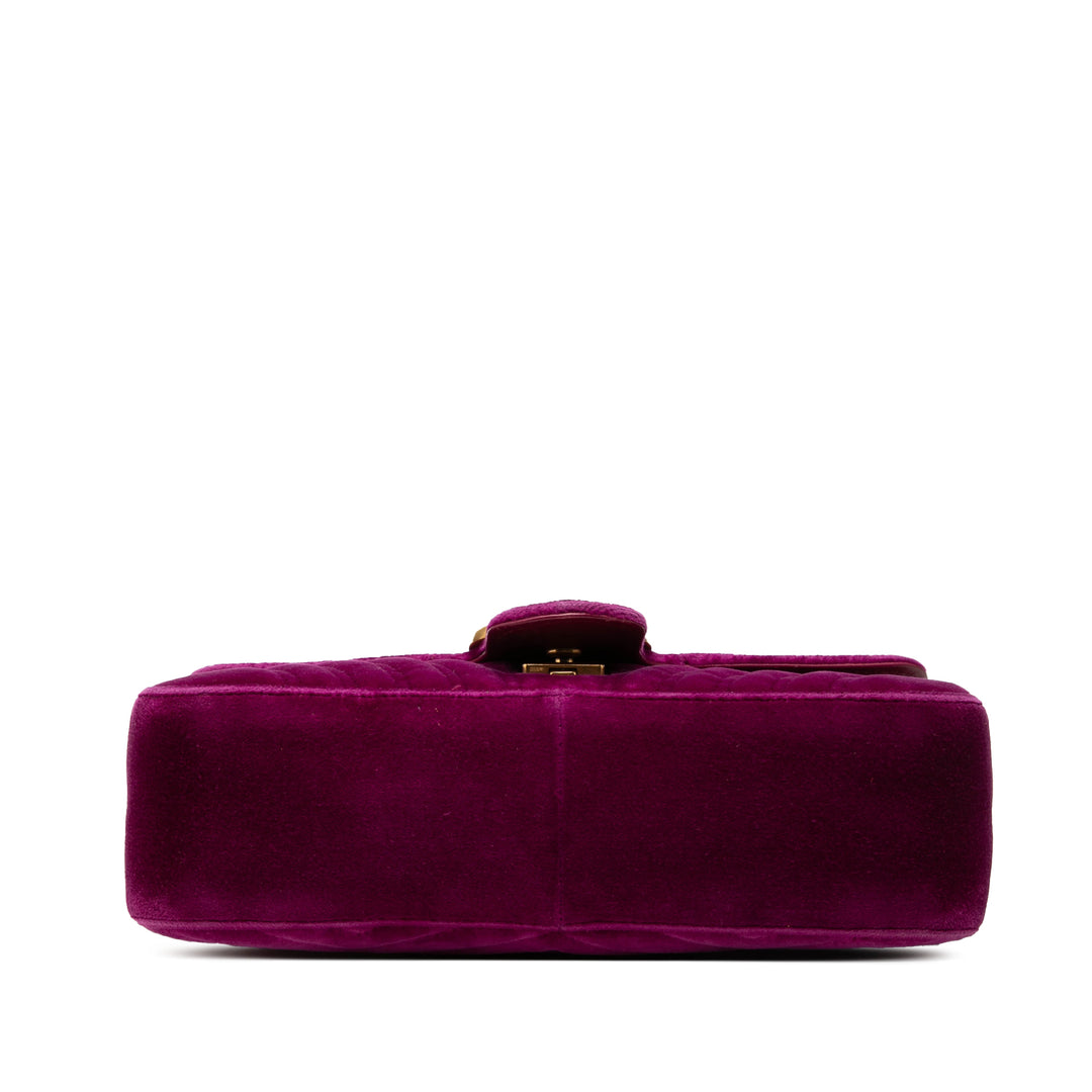 Gucci GG Marmont Matelasse Sac Moyen Velours