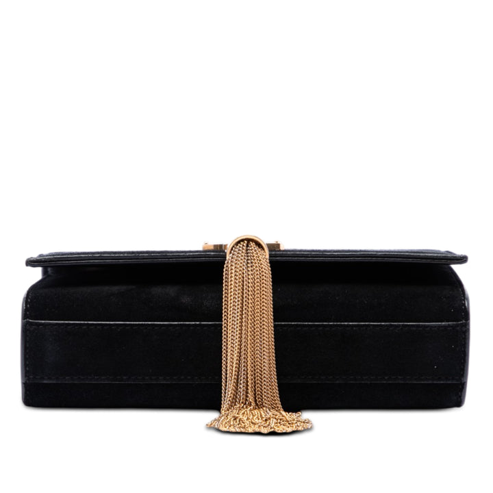 Saint Laurent Kate Pompon Sac Petit Velours