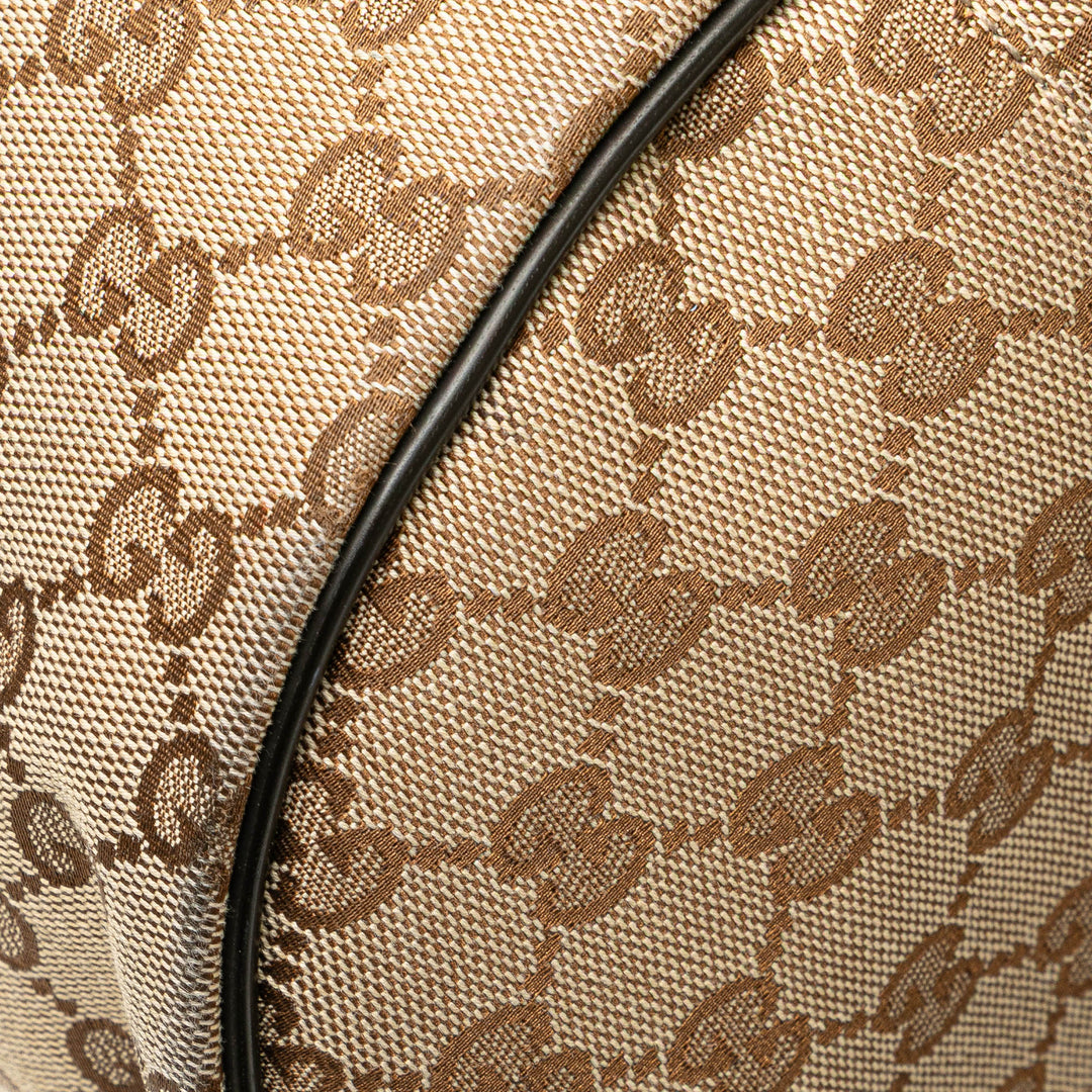 GG Canvas Backpack Brown - Gaby Paris