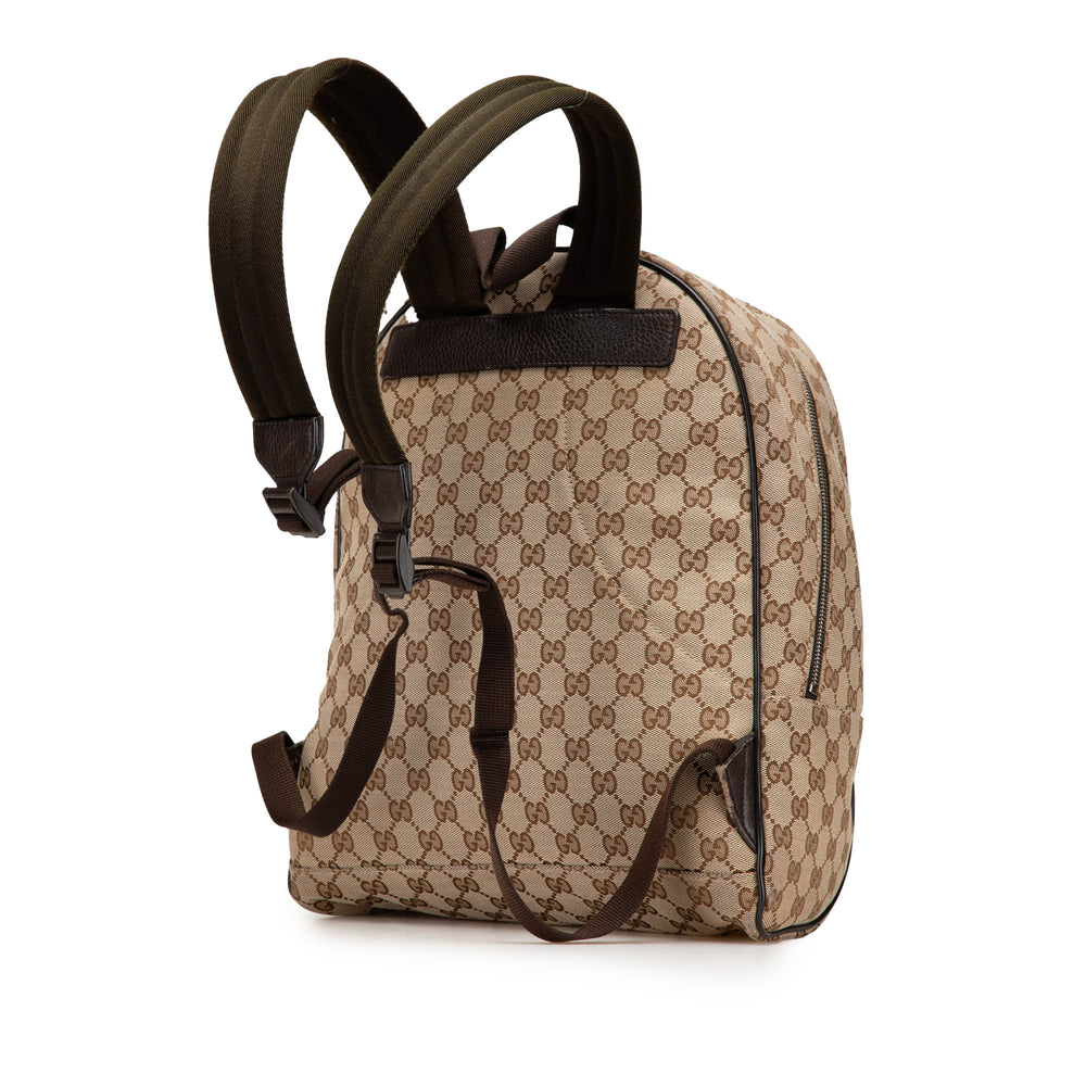 GG Canvas Backpack Brown - Gaby Paris