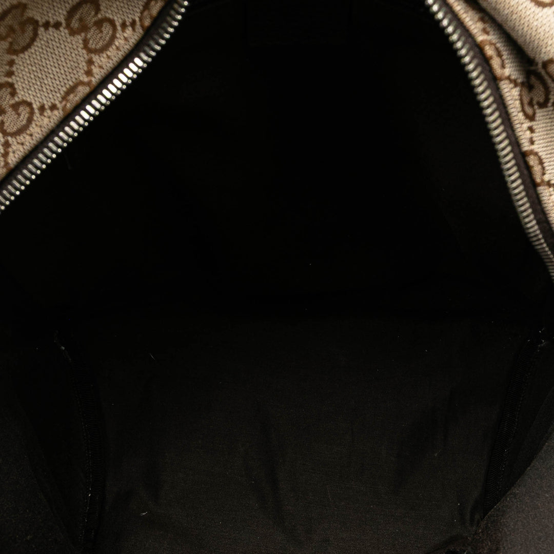 GG Canvas Backpack Brown - Gaby Paris