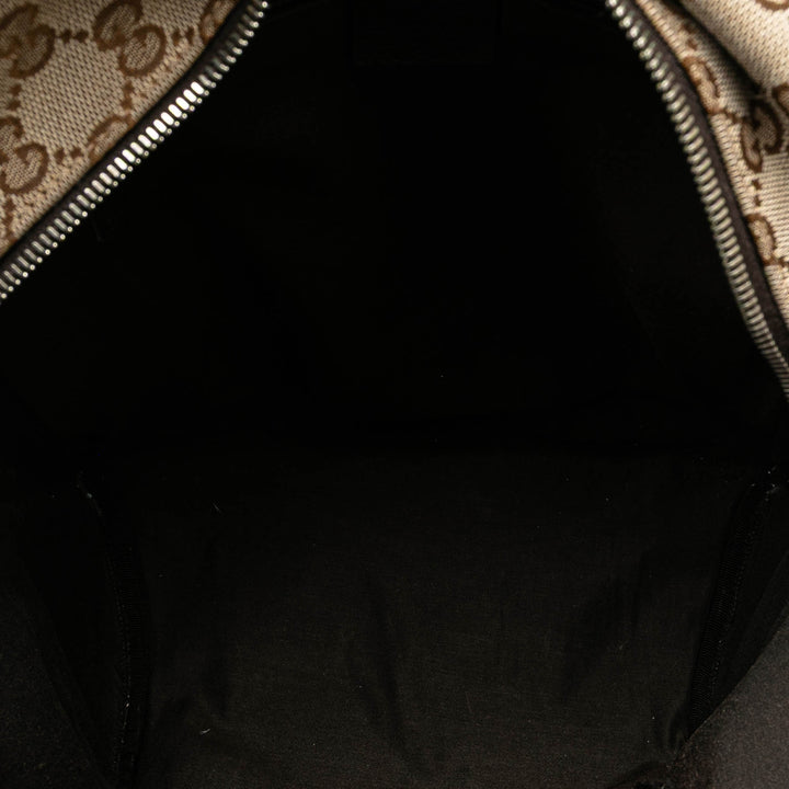 GG Canvas Backpack Brown - Gaby Paris