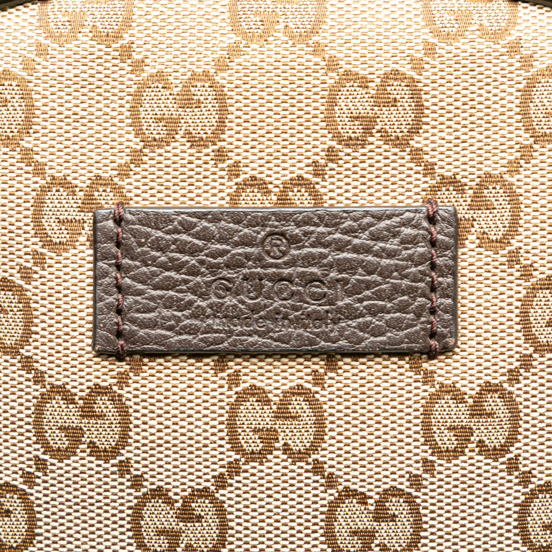 GG Canvas Backpack Brown - Gaby Paris