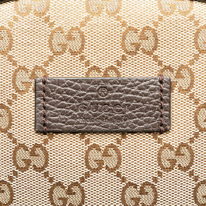 GG Canvas Backpack Brown - Gaby Paris