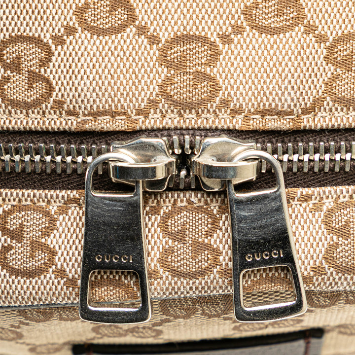 GG Canvas Backpack Brown - Gaby Paris