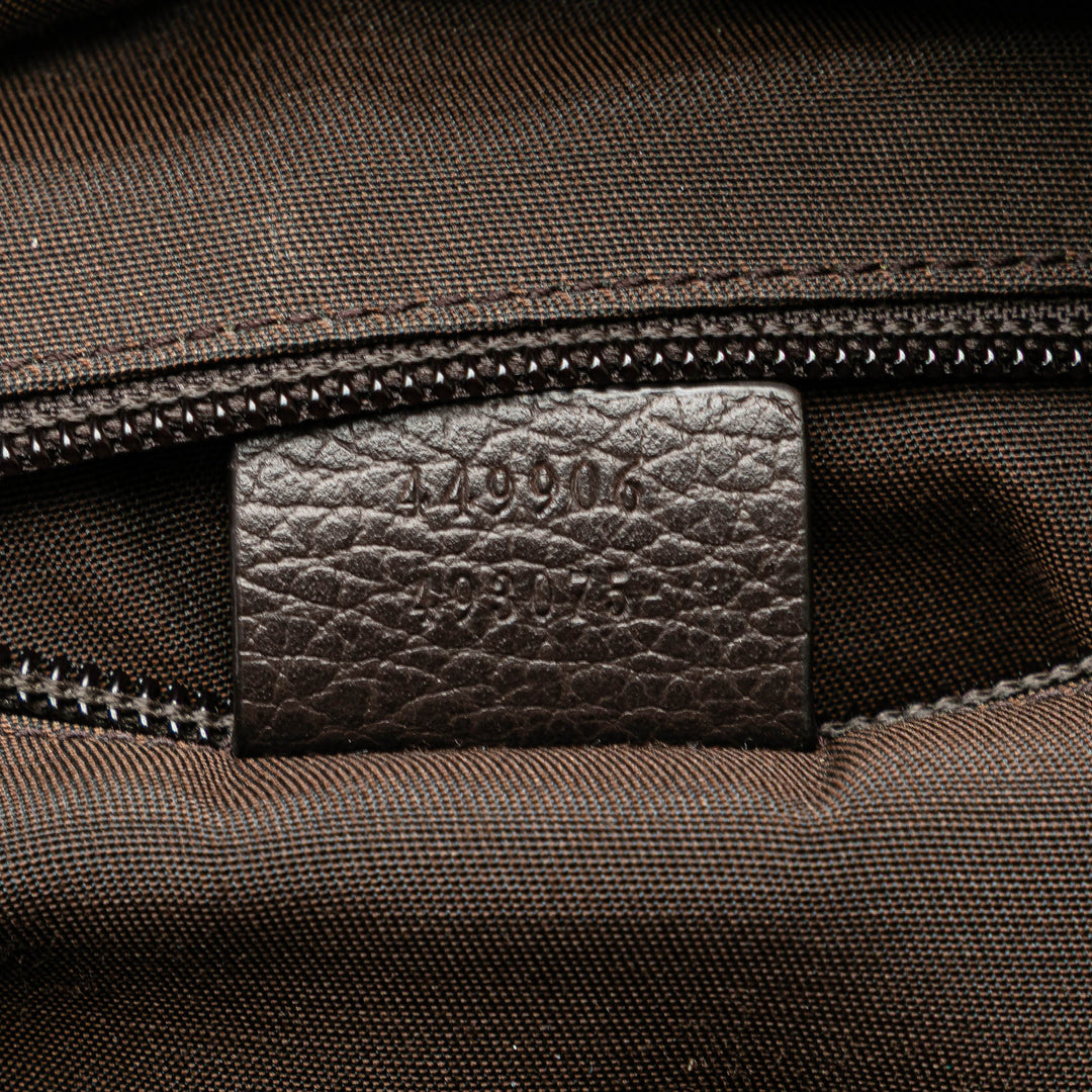 GG Canvas Backpack Brown - Gaby Paris