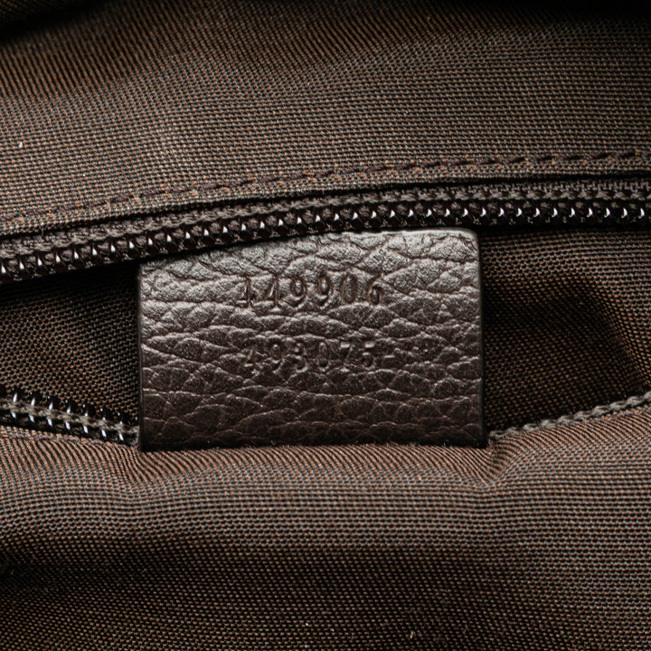 GG Canvas Backpack Brown - Gaby Paris