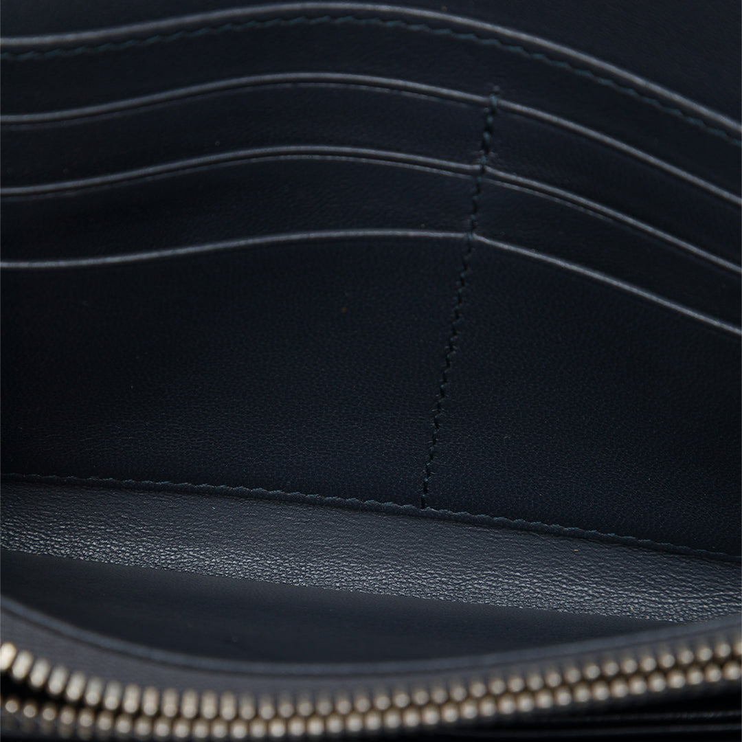 Dior Sac bandoulière Métallisé Microcannage Lady Dior Croisiere Wallet on Chain Argenté – vue 4 – GABY PARIS