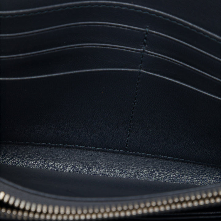 Dior Sac bandoulière Métallisé Microcannage Lady Dior Croisiere Wallet on Chain Argenté – vue 4 – GABY PARIS