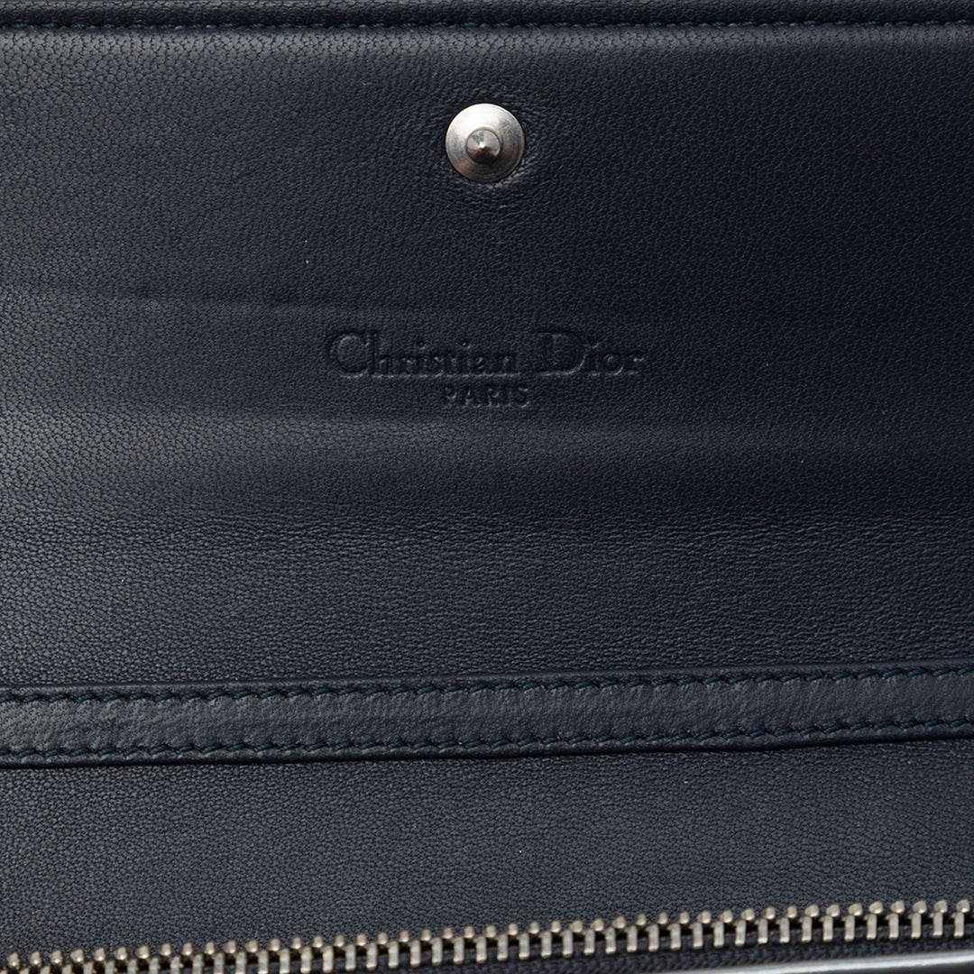 Dior Sac bandoulière Métallisé Microcannage Lady Dior Croisiere Wallet on Chain Argenté – vue 5 – GABY PARIS