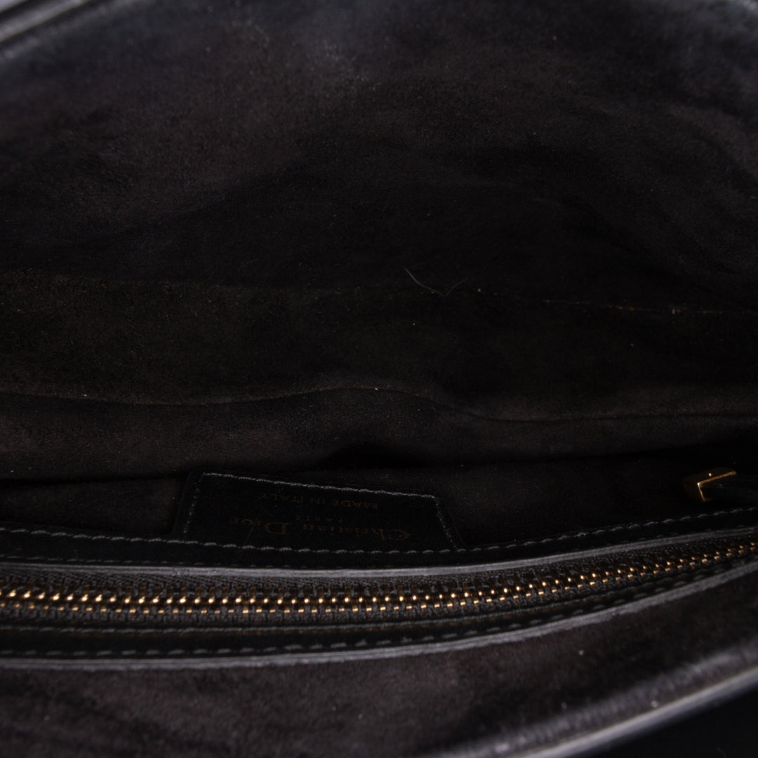 Saddle Sac Cuir de veau lisse Noir