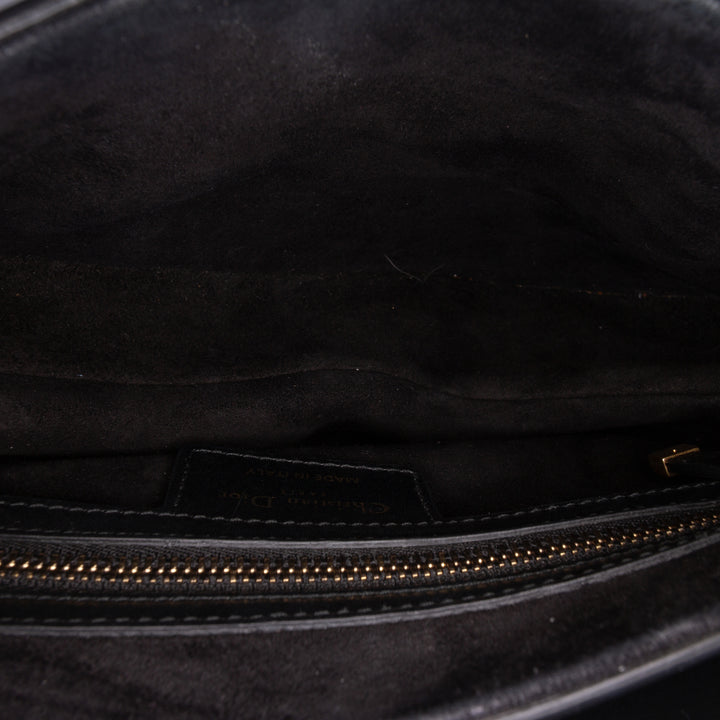 Saddle Sac Cuir de veau lisse Noir