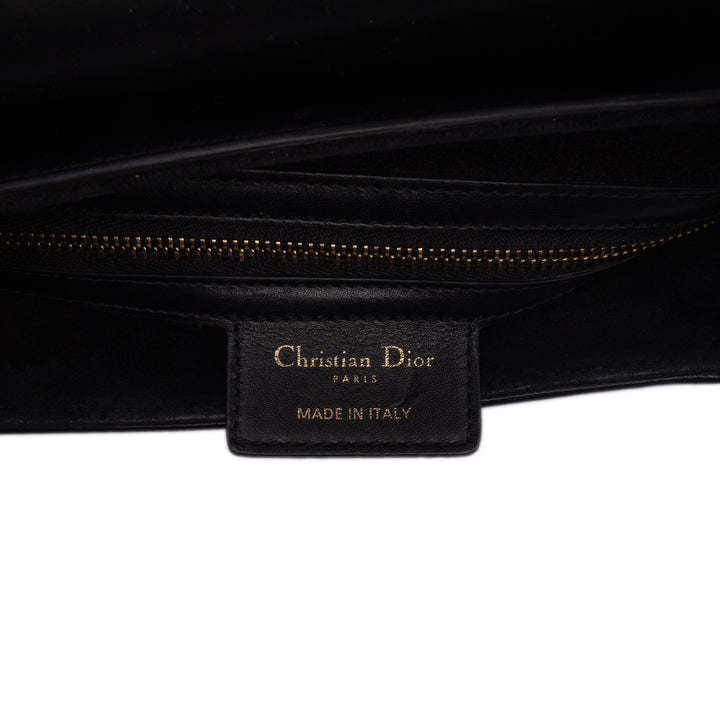 Saddle Sac Cuir de veau lisse Noir
