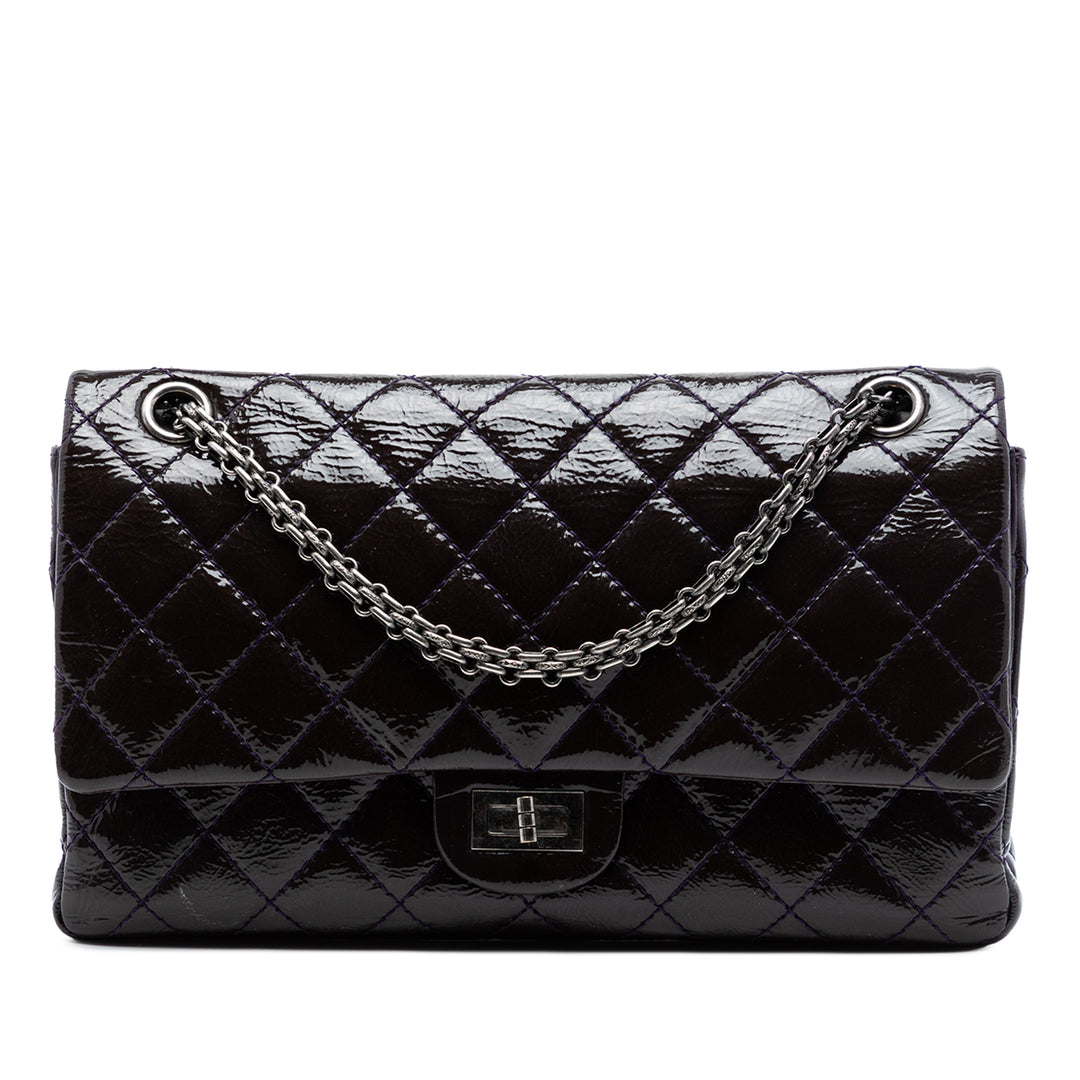 Chanel Matelassé Cuir verni Reissue 2.55 Double rabat 226